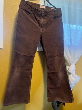 Wrangler Chocolate Corduroy High-Rise Flare Pants